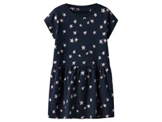 Mørkeblå Name It kjole med blomsterprint 13228156 